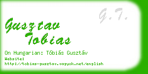 gusztav tobias business card