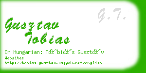 gusztav tobias business card